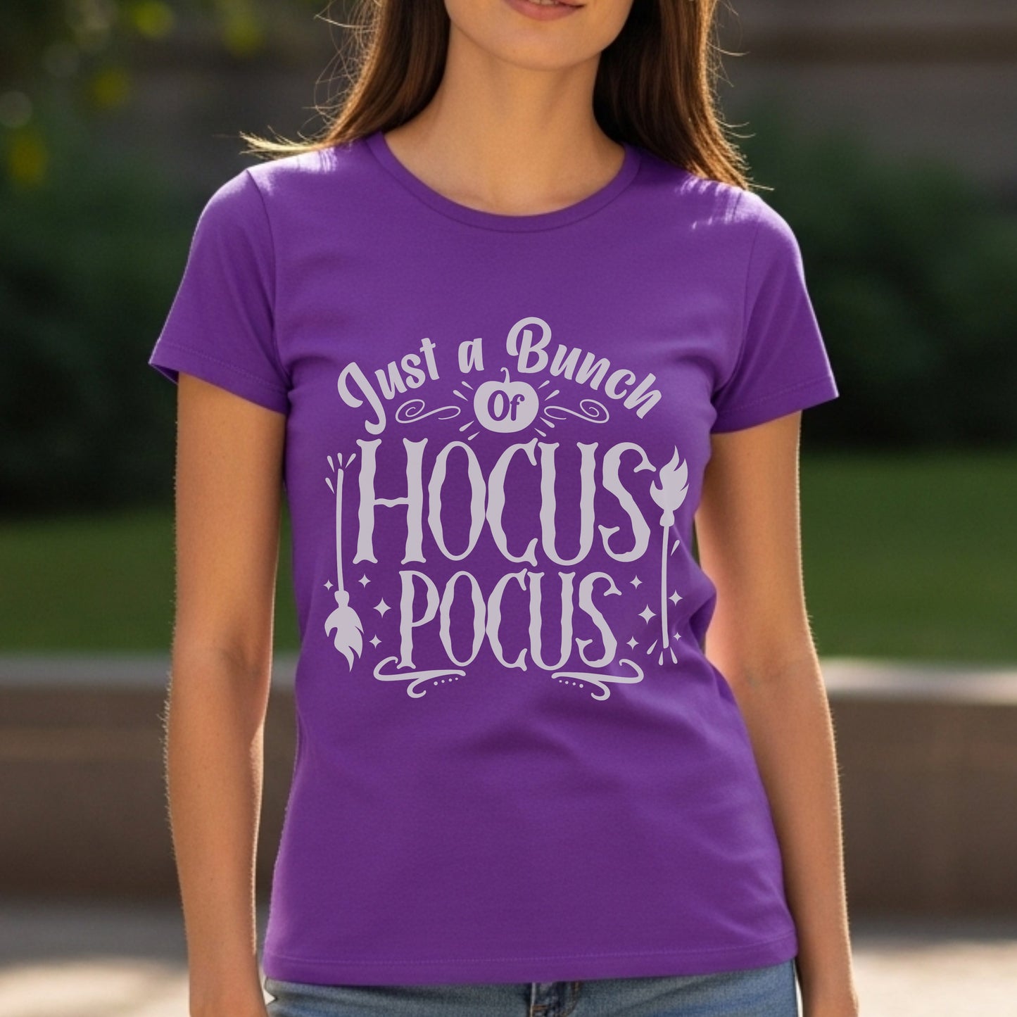 Just A Bunch Of Hocus Pocus - Witchy Halloween Magic Spell Statement Artwork