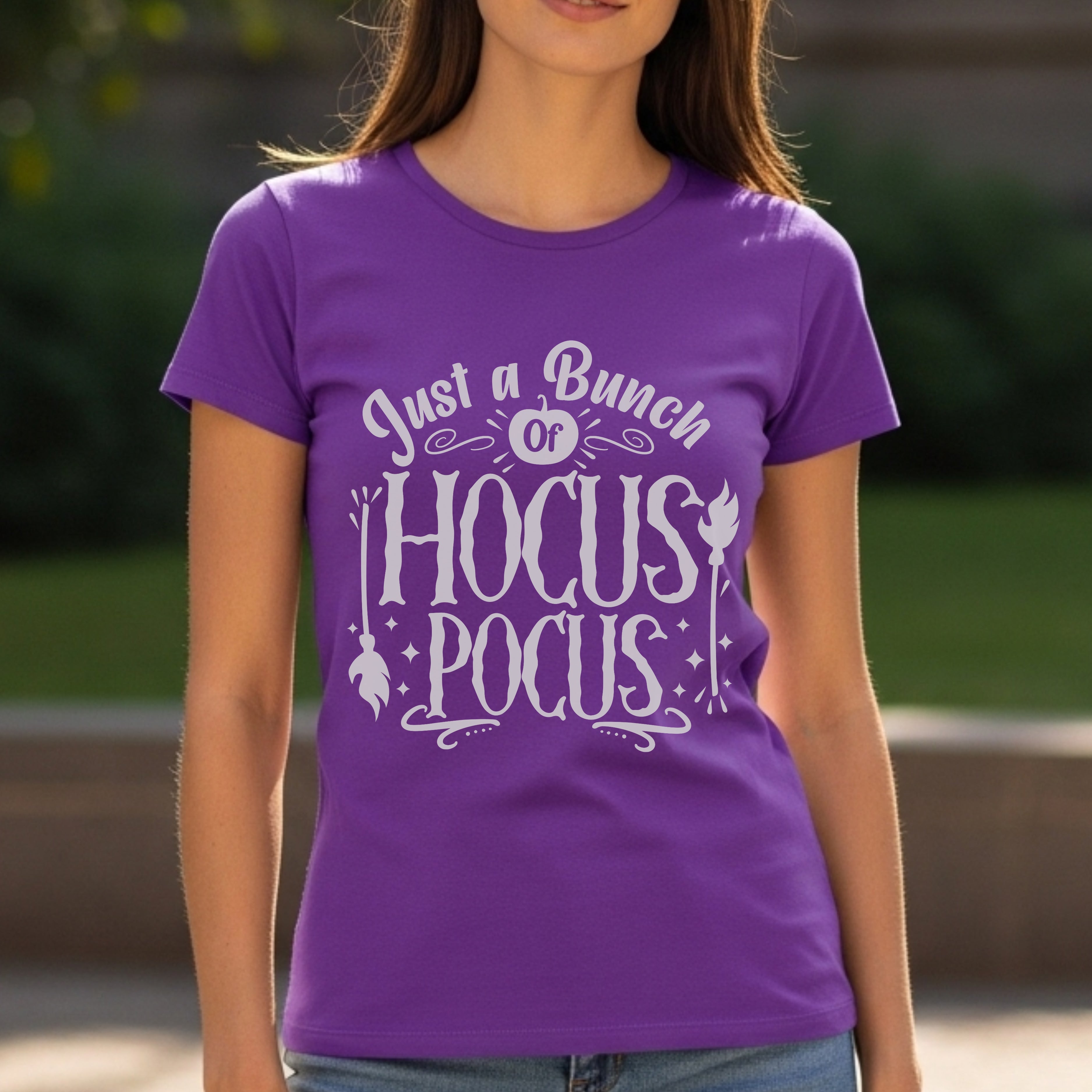 Just A Bunch Of Hocus Pocus - Witchy Halloween Magic Spell Statement Artwork