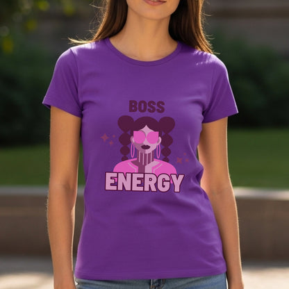 Boss Energy - Retro Pink Girl Power Confident Feminine Empowerment Statement Artwork