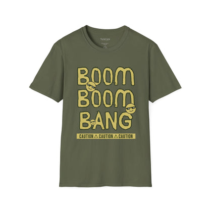 Boom Boom Bang - Funny Attitude Cool Emoji Statement Artwork Tee
