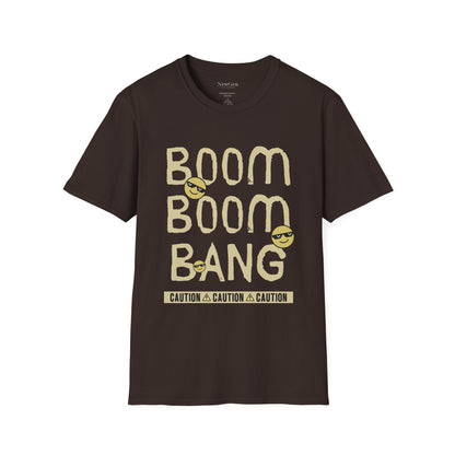 Boom Boom Bang - Funny Attitude Cool Emoji Statement Artwork Tee