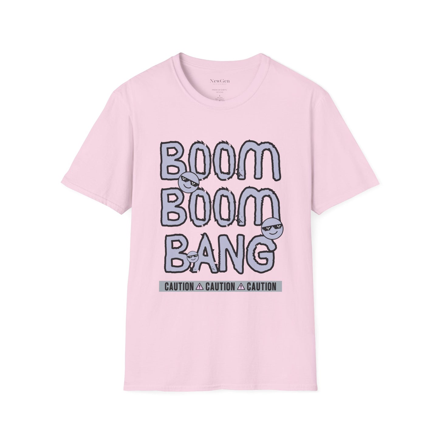 Boom Boom Bang - Funny Attitude Cool Emoji Statement Artwork Tee