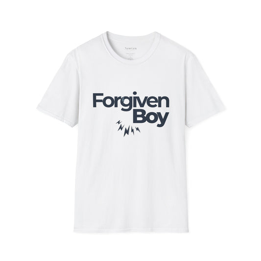 Forgiven Boy - Faith-Based Redemption Statement Artwork Tee