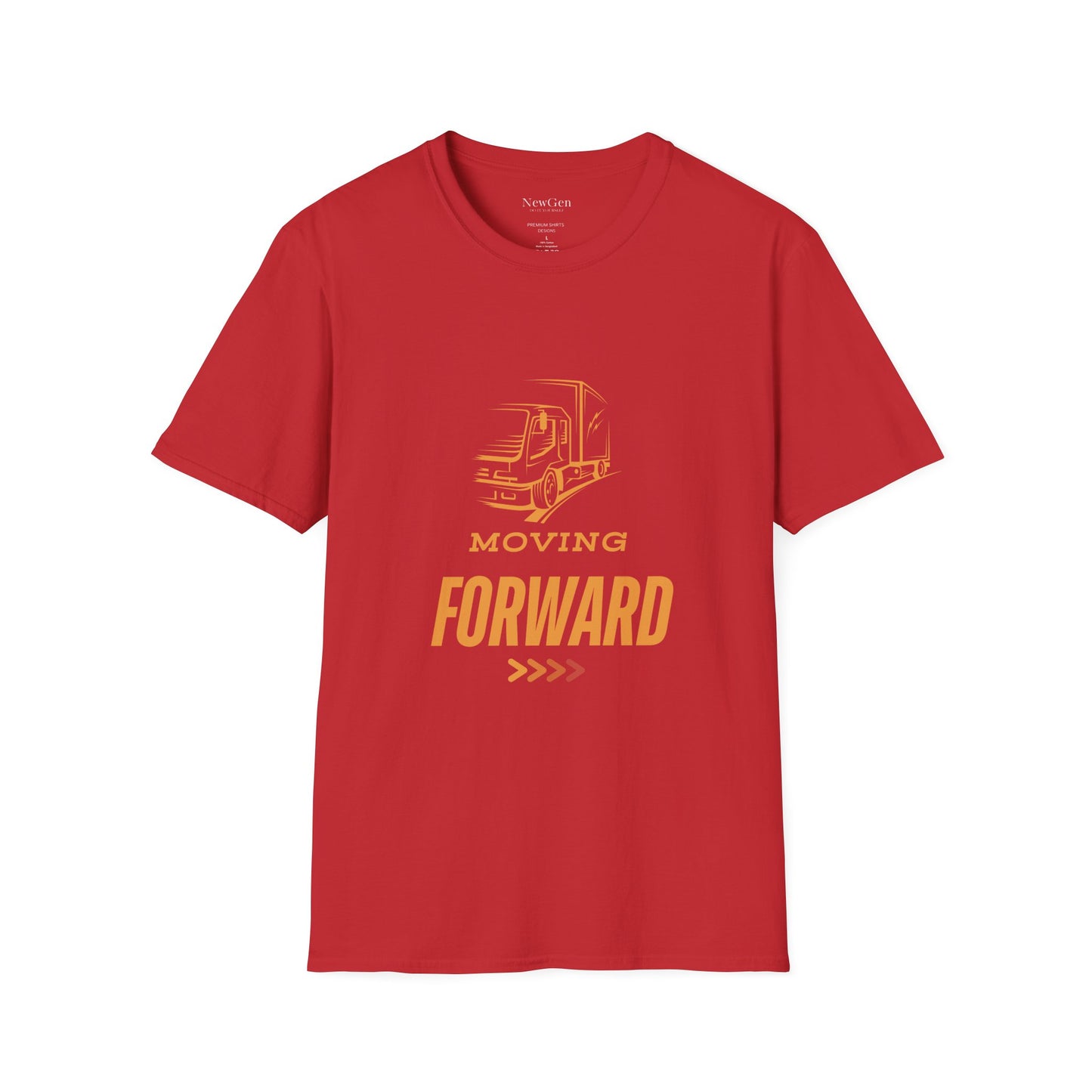 Moving Forward - Truck Driver Motivational Statement Artwork Tee