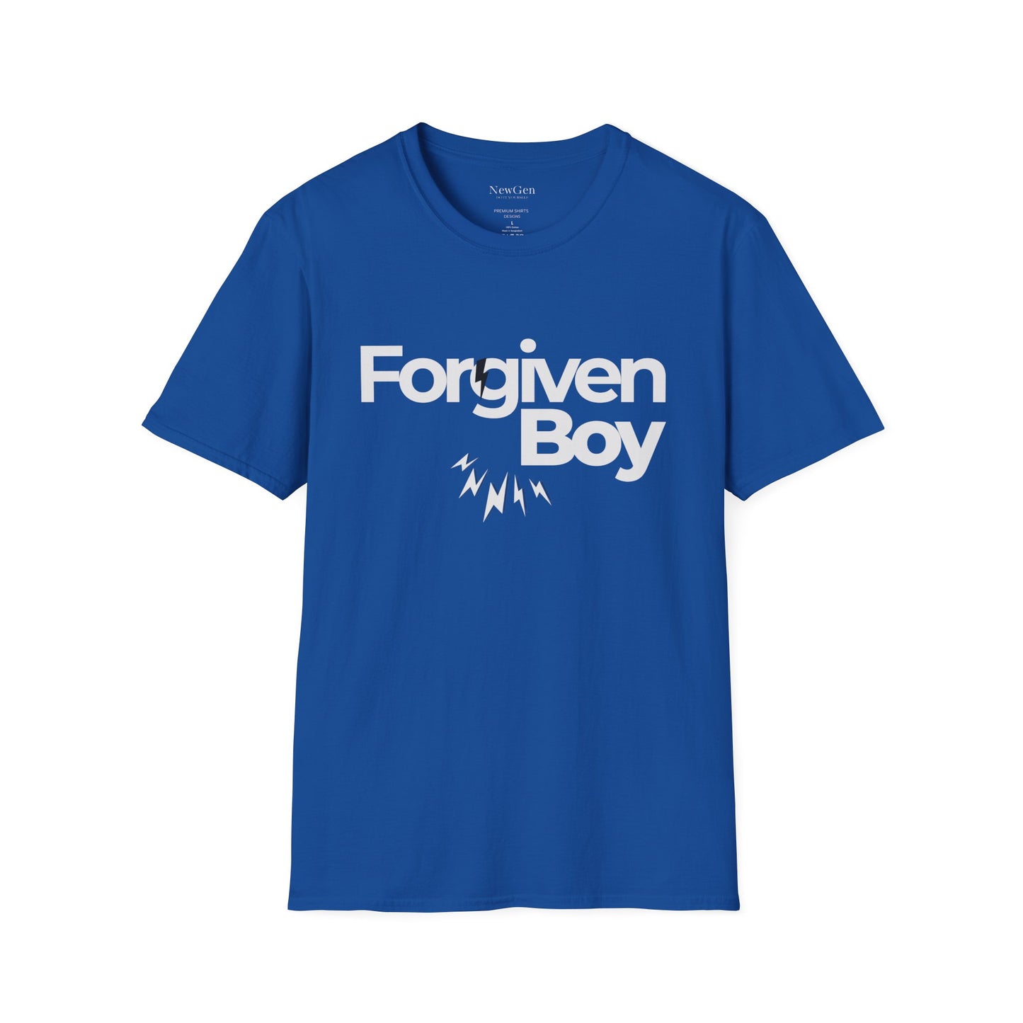 Forgiven Boy - Faith-Based Redemption Statement Artwork Tee