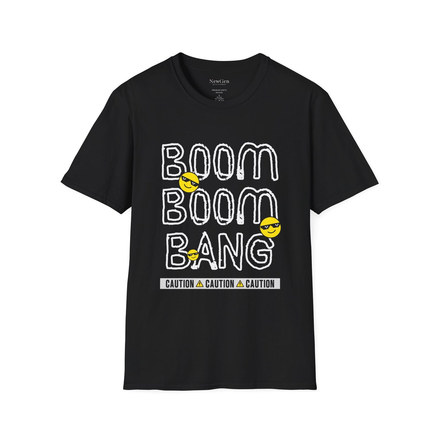 Boom Boom Bang - Funny Attitude Cool Emoji Statement Artwork Tee