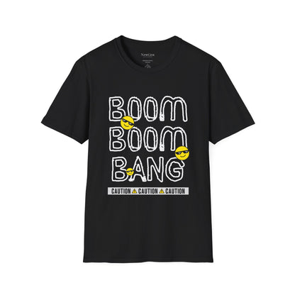 Boom Boom Bang - Funny Attitude Cool Emoji Statement Artwork Tee