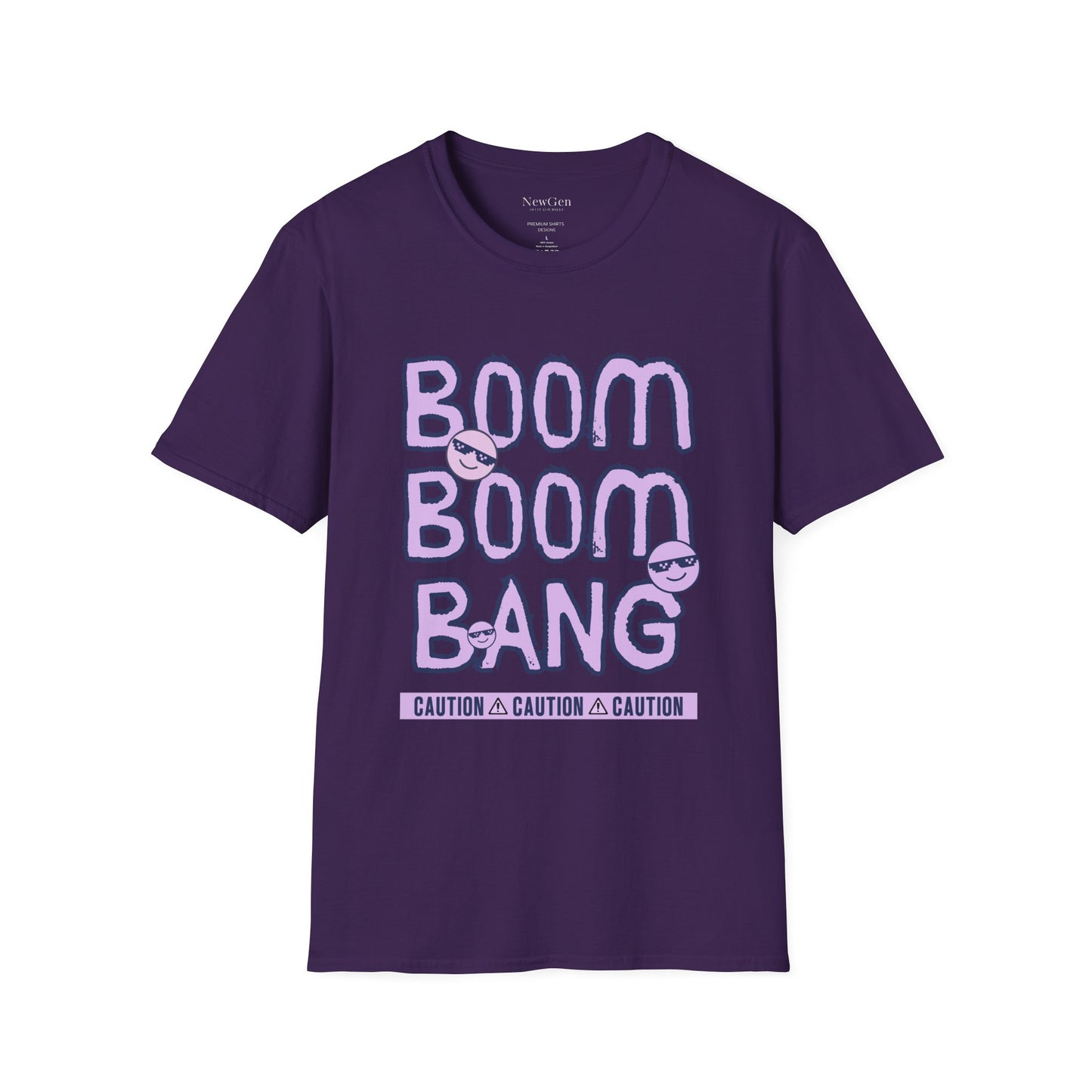 Boom Boom Bang - Funny Attitude Cool Emoji Statement Artwork Tee
