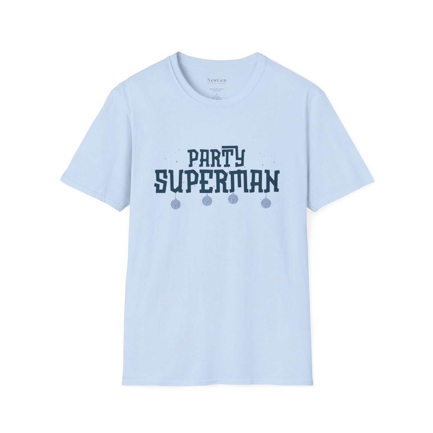 Party Superman - Disco Ball Celebration Statement Artwork Tee