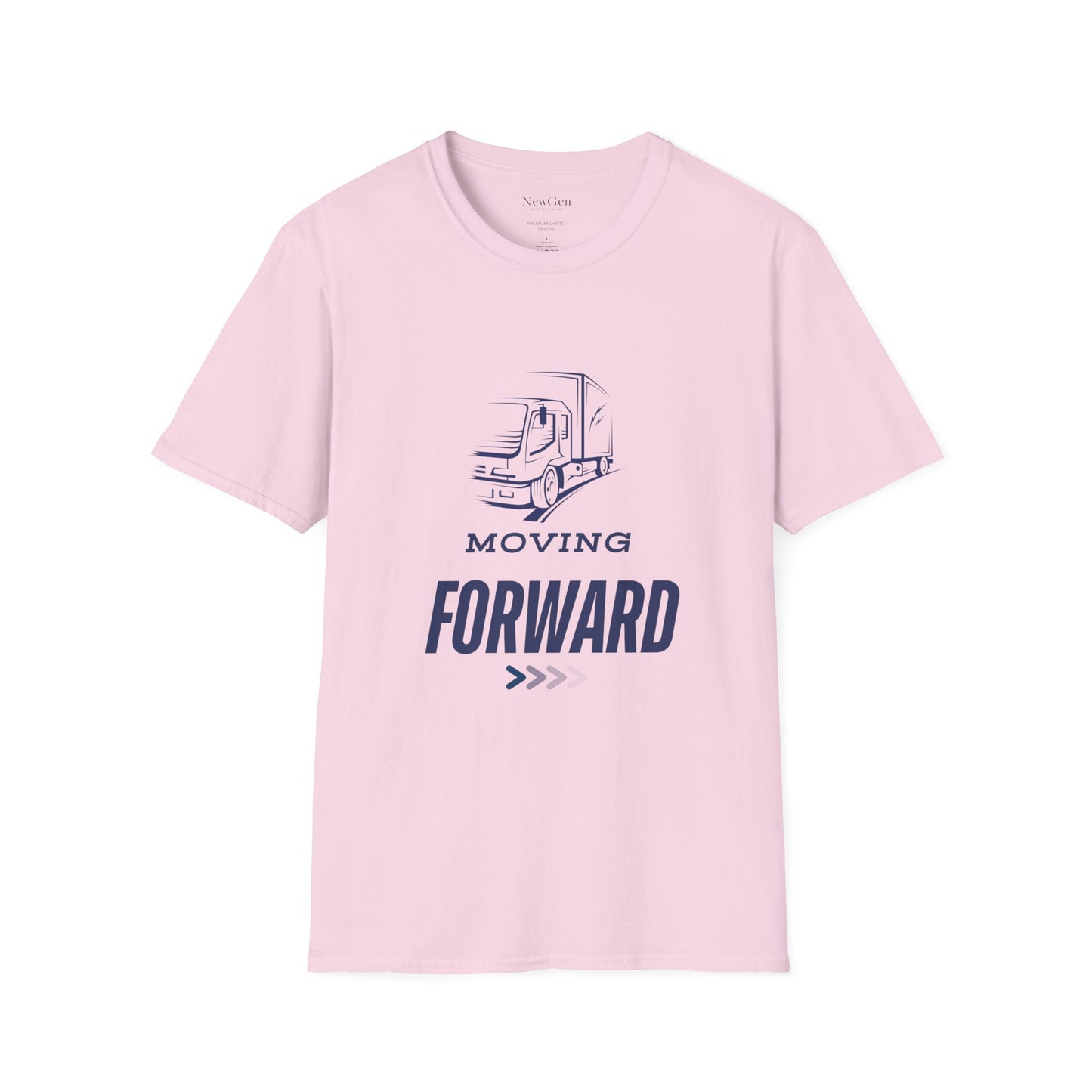 Moving Forward - Truck Driver Motivational Statement Artwork Tee