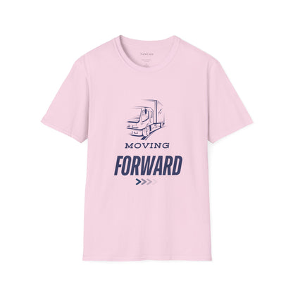 Moving Forward - Truck Driver Motivational Statement Artwork Tee