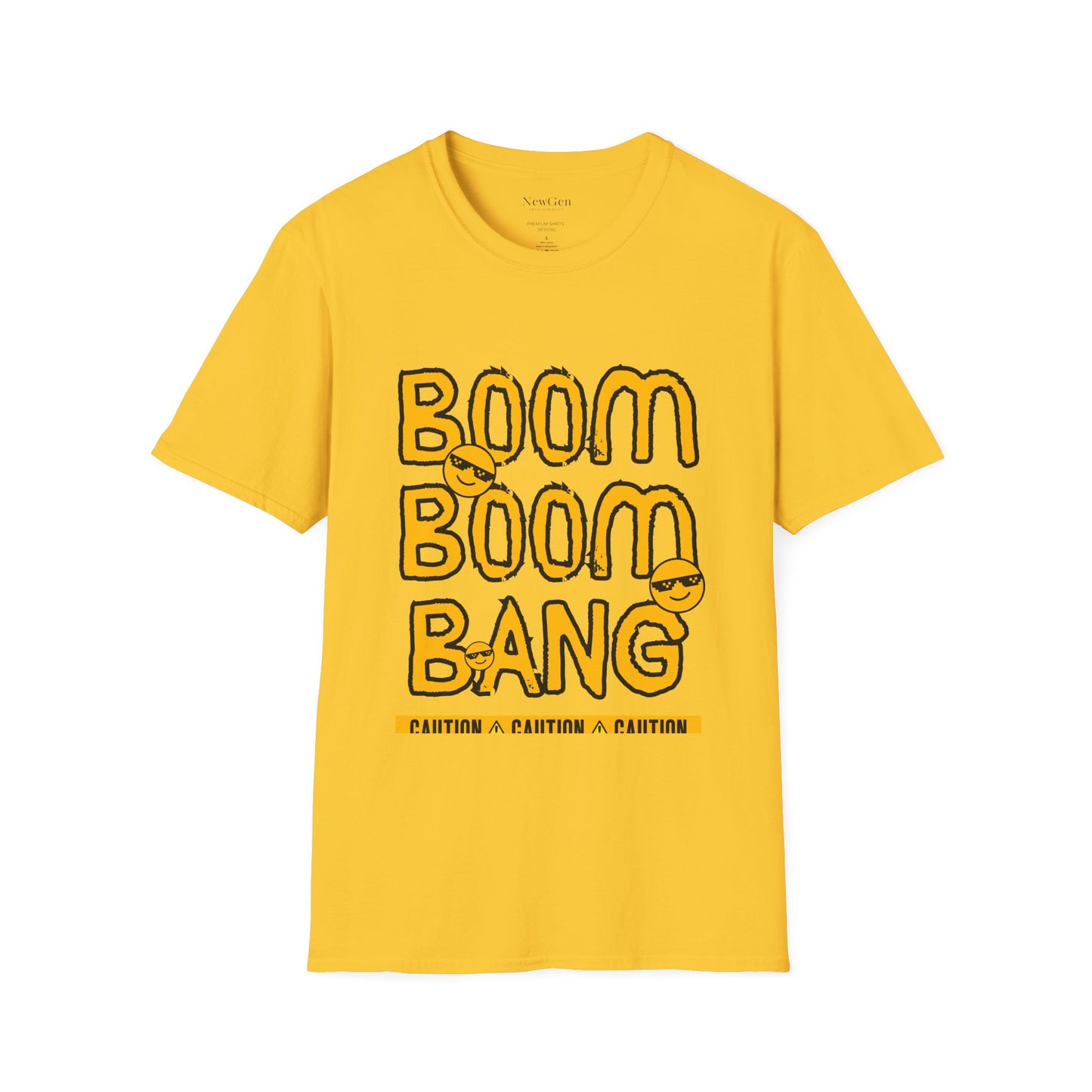 Boom Boom Bang - Funny Attitude Cool Emoji Statement Artwork Tee
