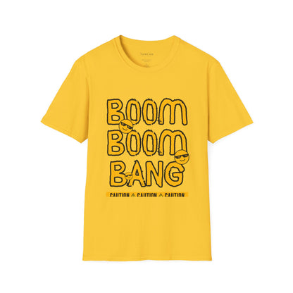 Boom Boom Bang - Funny Attitude Cool Emoji Statement Artwork Tee