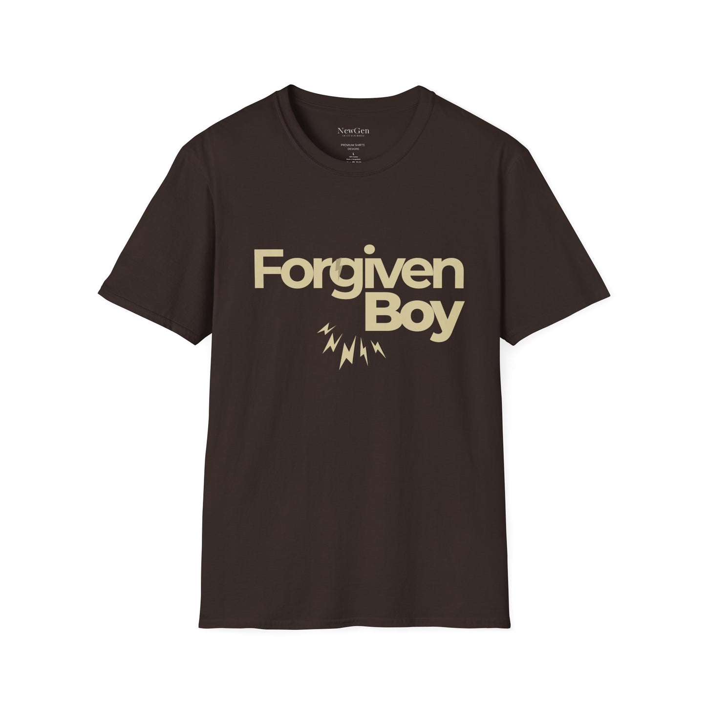 Forgiven Boy - Faith-Based Redemption Statement Artwork Tee