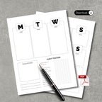 Daily Habbit & Goal Tracker x2 PDFs