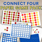 Connect Four Paper Style Game Pack