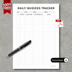Daily Invoices Tracker PDF