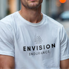 Envision Endurance - Geometric Mountain Minimalist Statement Artwork