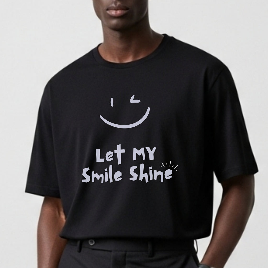 Let My Smile Shine - Positive Vibes Happiness Statement Artwork