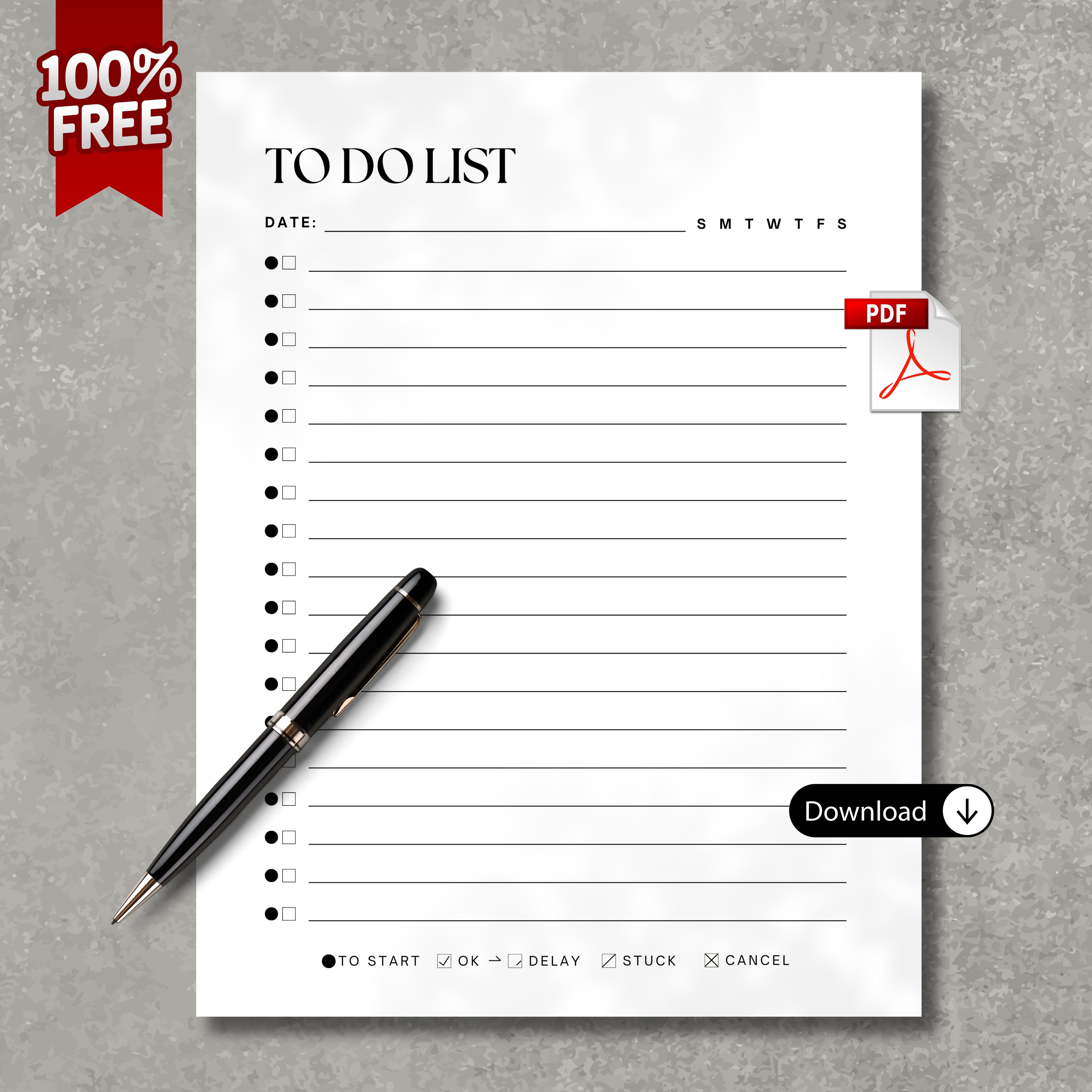To Do List PDF