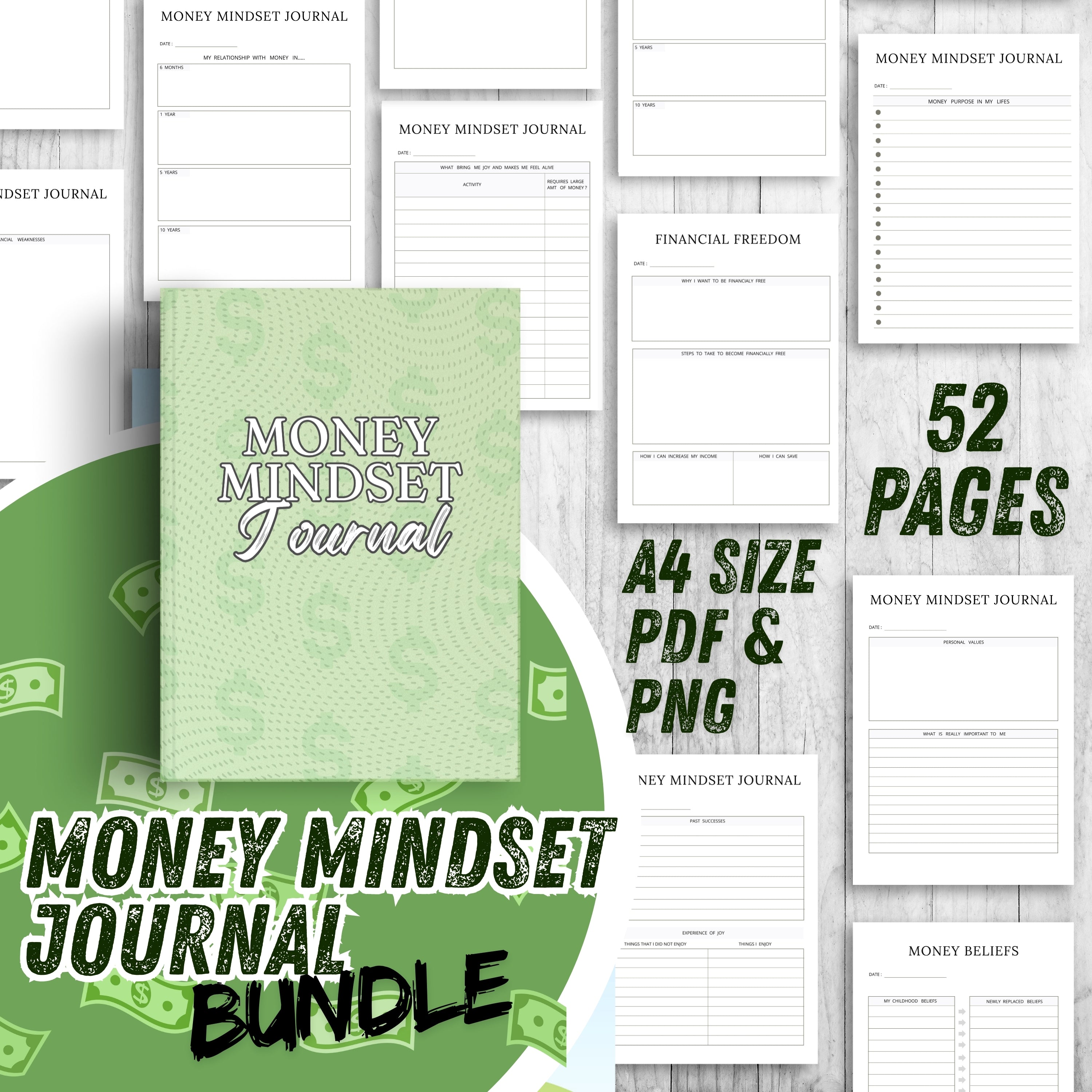 Money Mindset Journal Bundle