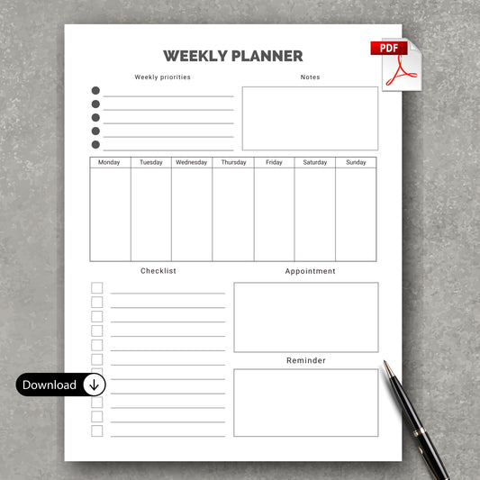 Weekly Planner PDF V1