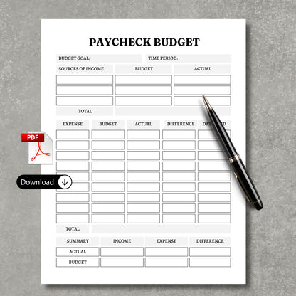Paycheck Budget Planner
