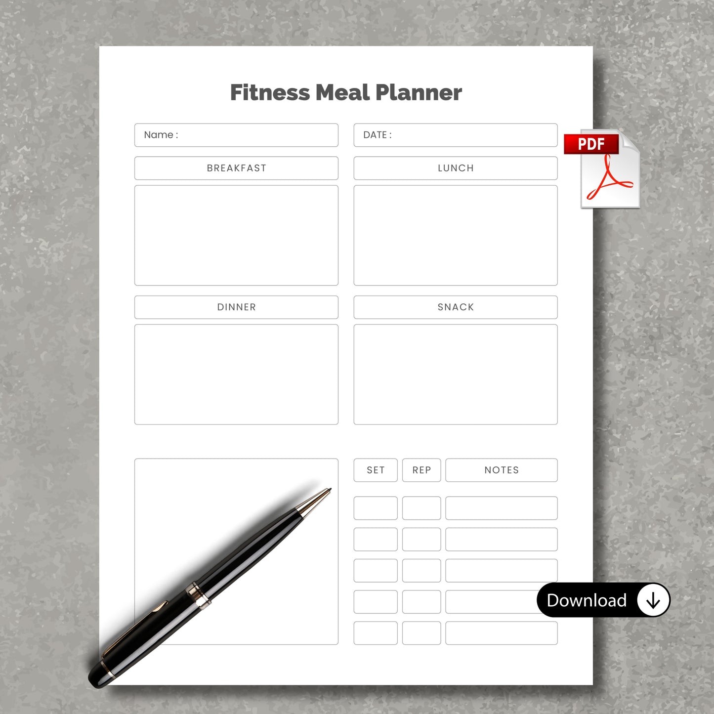 Fitness Meal Planner