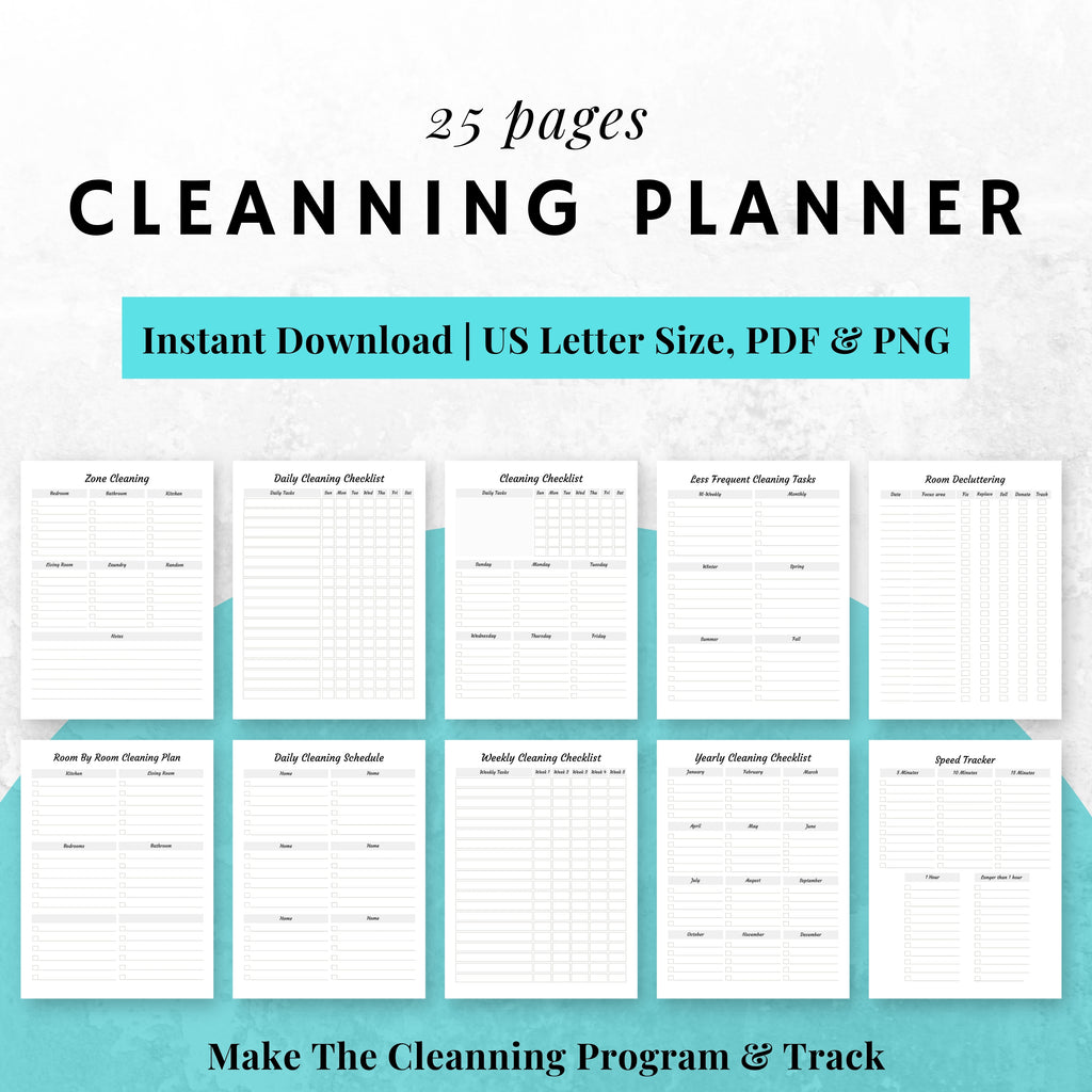 Cleanning Planner Bundle