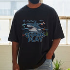 Shark Play - Ocean Adventure Playful Statement Artwork