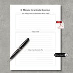 5 Minutes Gratitude Journal