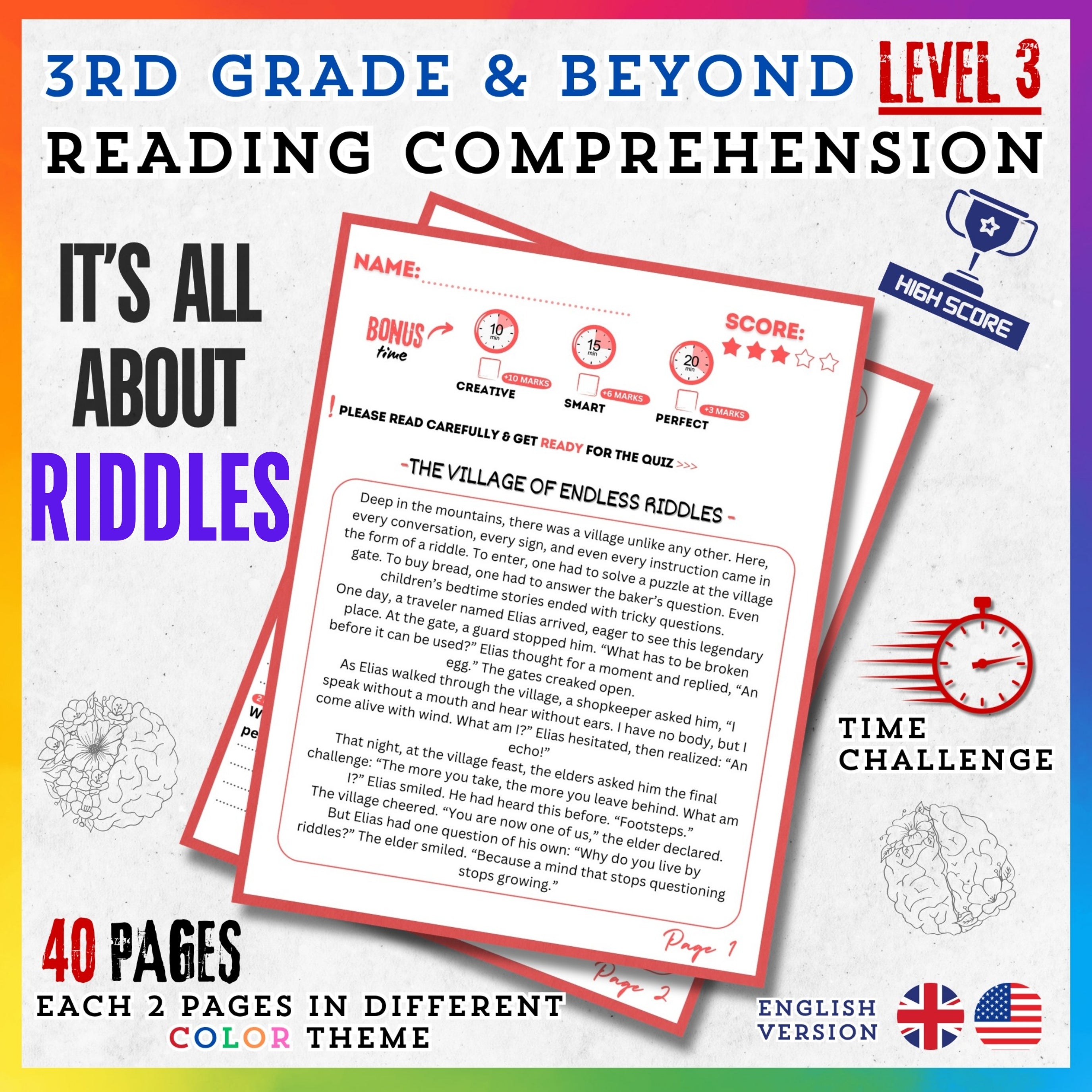 Riddles Reading Stories – NewGen DIY