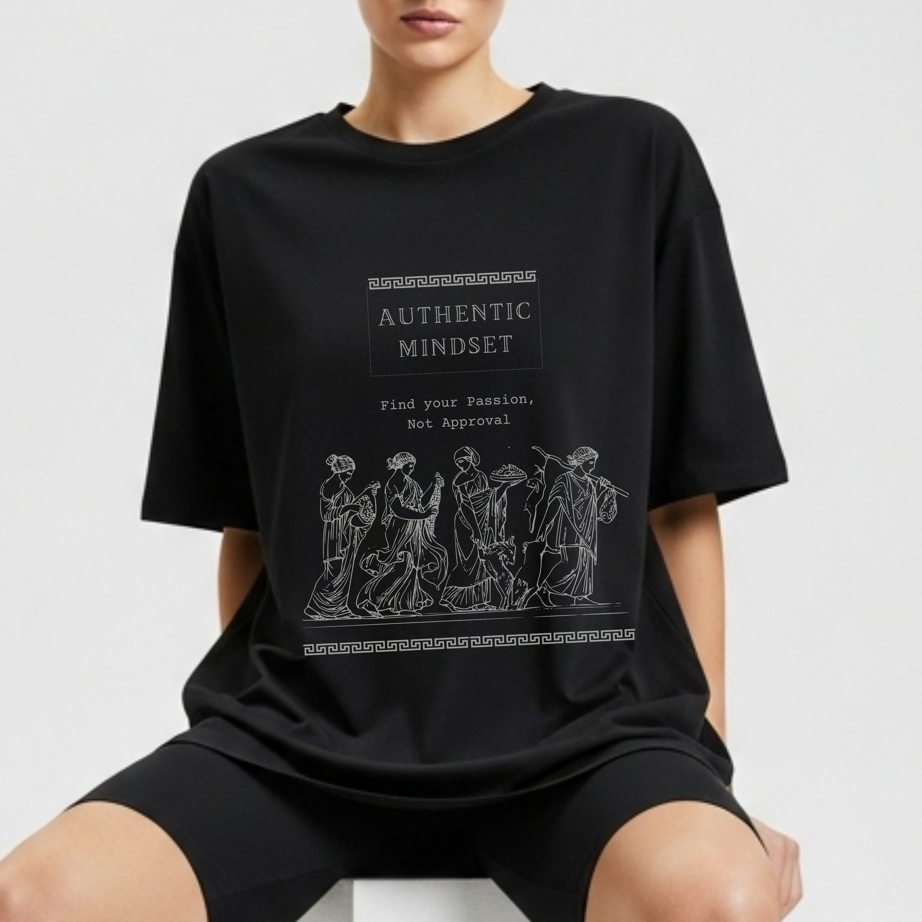 Authentic Mindset Find Your Passion Not Approval - Greek Philosophy Statement Artwork