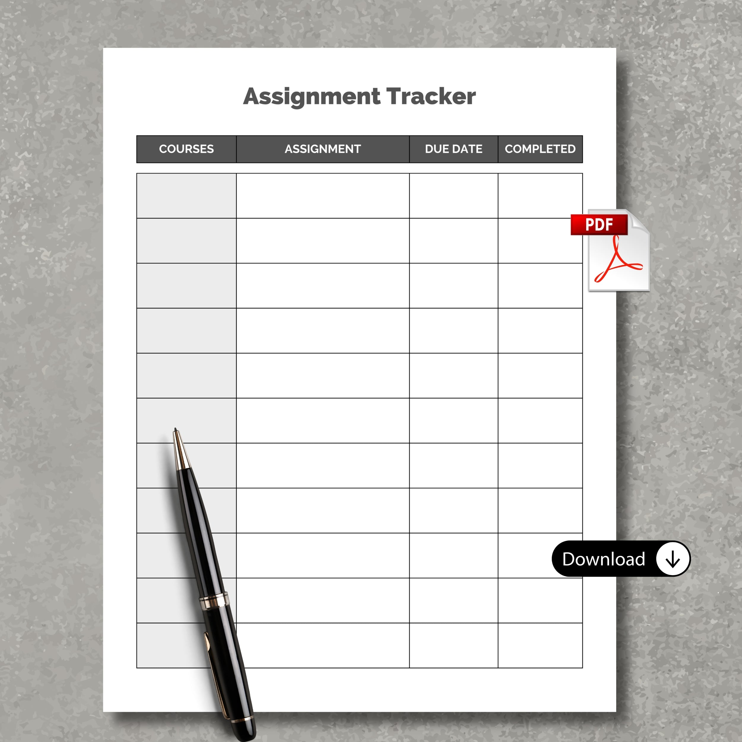 Assignment Tracker PDF