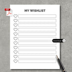 My Wishlist Personal Paper