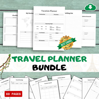 Travel Planner & Organizer Bundle