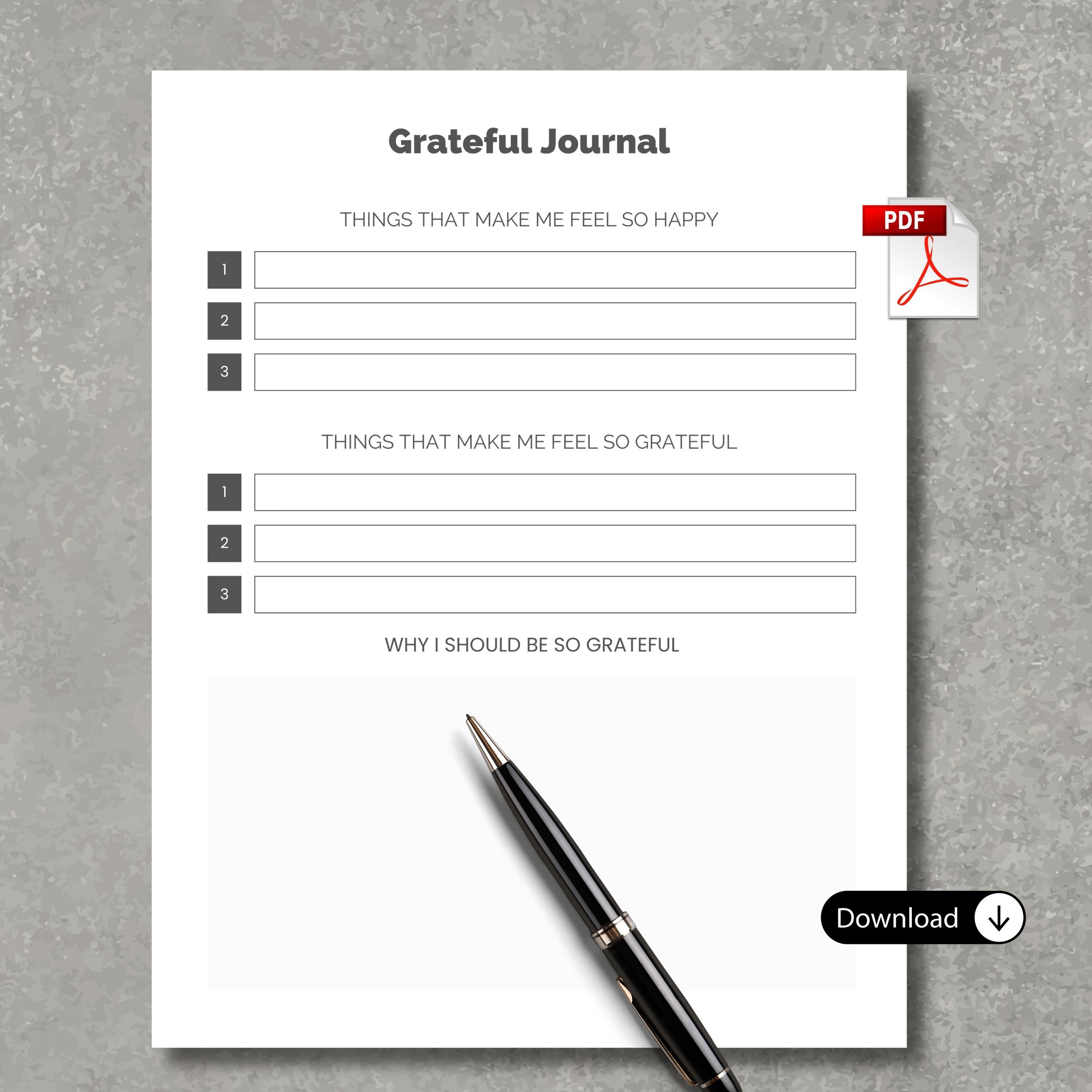 Grateful Journal PDF