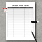 Textbook Rental Tracker