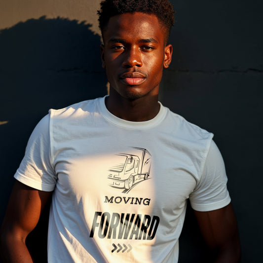 Moving Forward - Truck Driver Motivational Statement Art Work