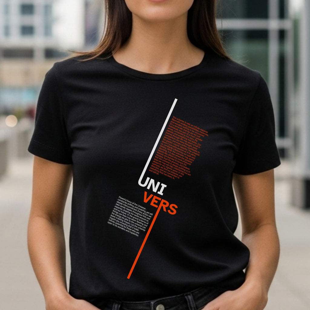 Uni Vers - Contemporary Typography Philosophy Exploration Statement Artwork