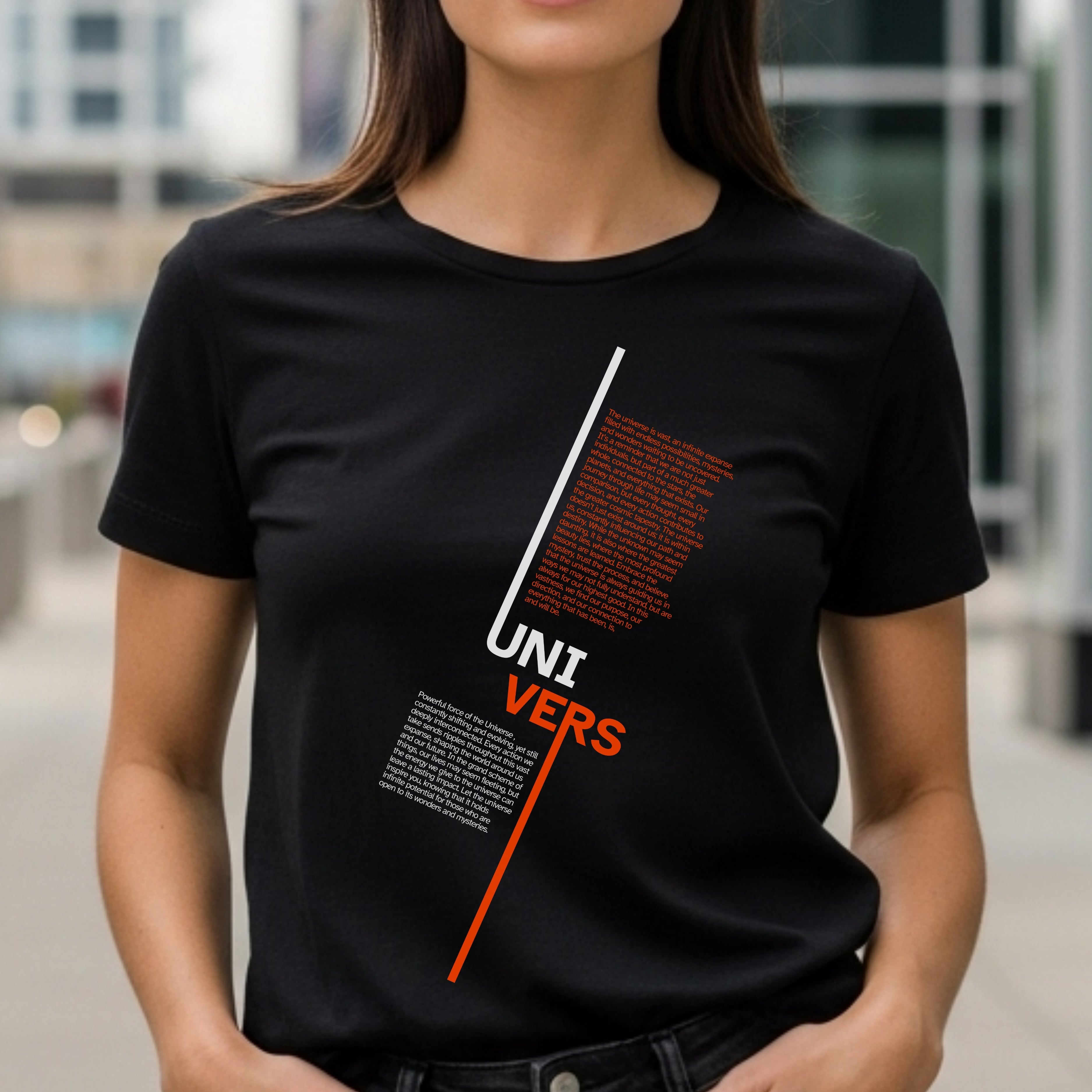 Uni Vers - Contemporary Typography Philosophy Exploration Statement Artwork