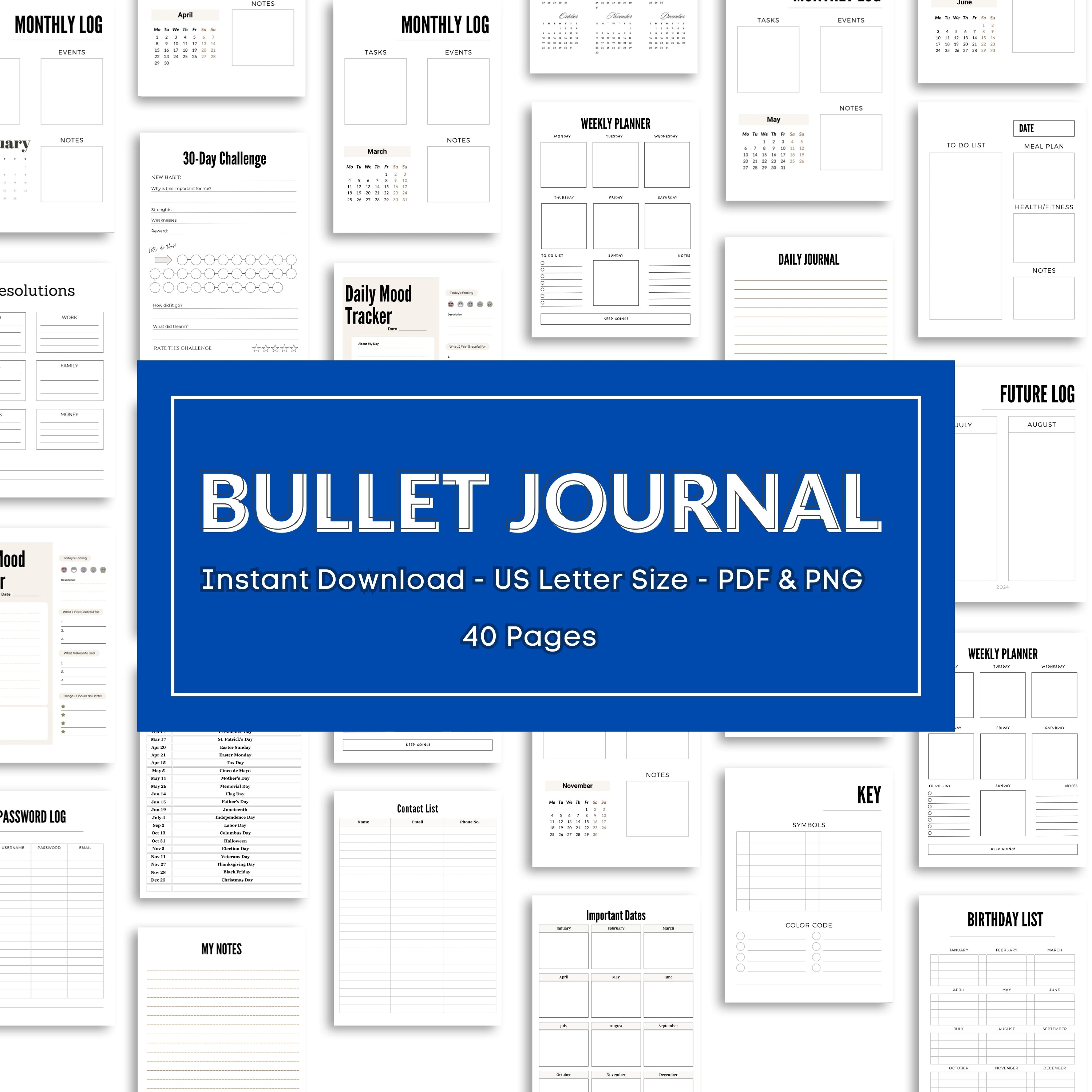 2026 Bullet Journal Bundle
