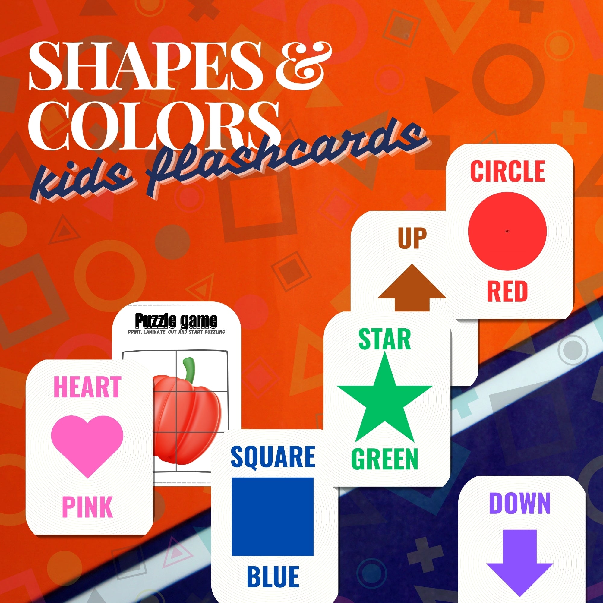 Shapes and Colors Flashcards