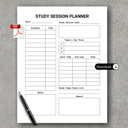 Study Session Planner