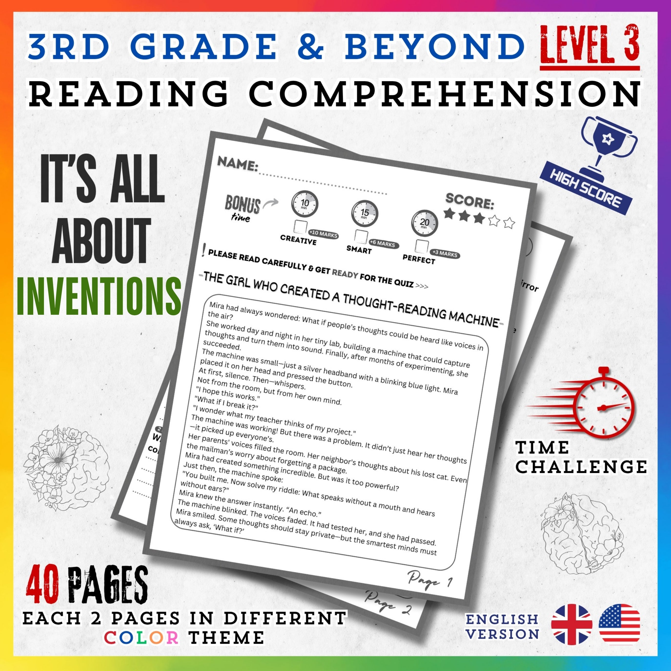 Inventions Reading Stories