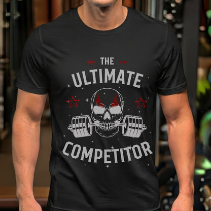The Ultimate Competitor - Skull Barbell Fitness Champion Statement Artwork