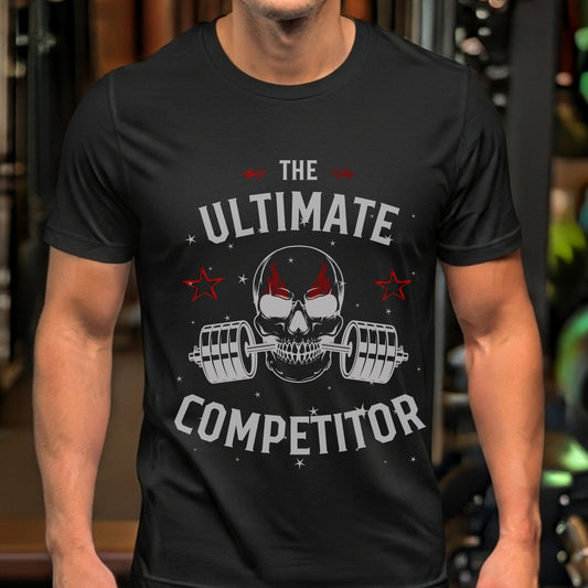 The Ultimate Competitor - Skull Barbell Fitness Champion Statement Artwork