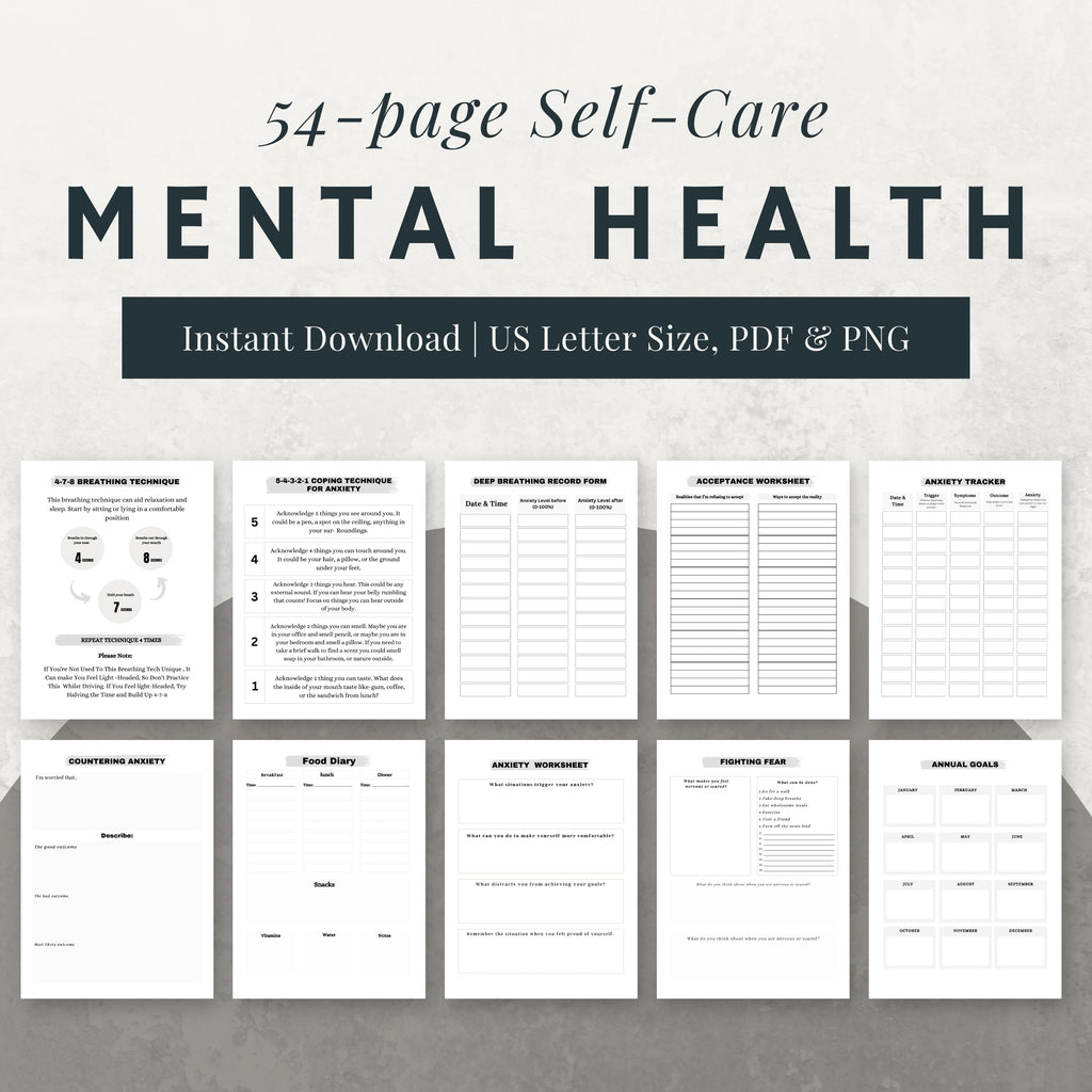Mental Health Planner & Journal Bundle