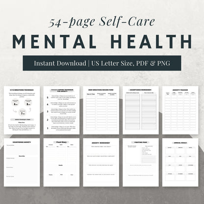 Mental Health Planner & Journal Bundle