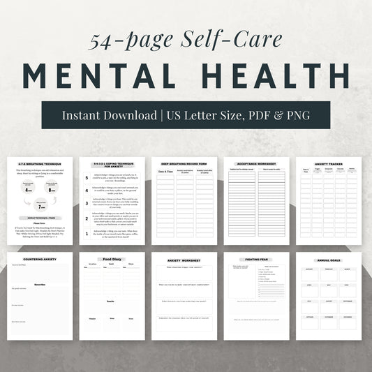 Mental Health Planner & Journal Bundle